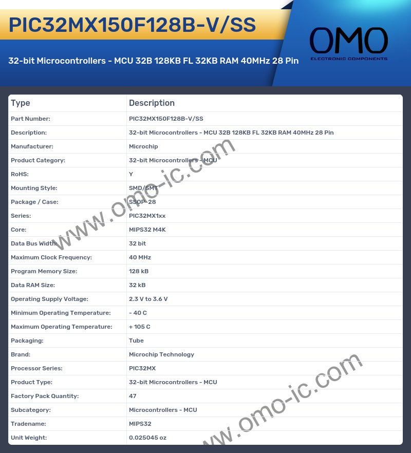 PIC32MX150F128B-V/SS