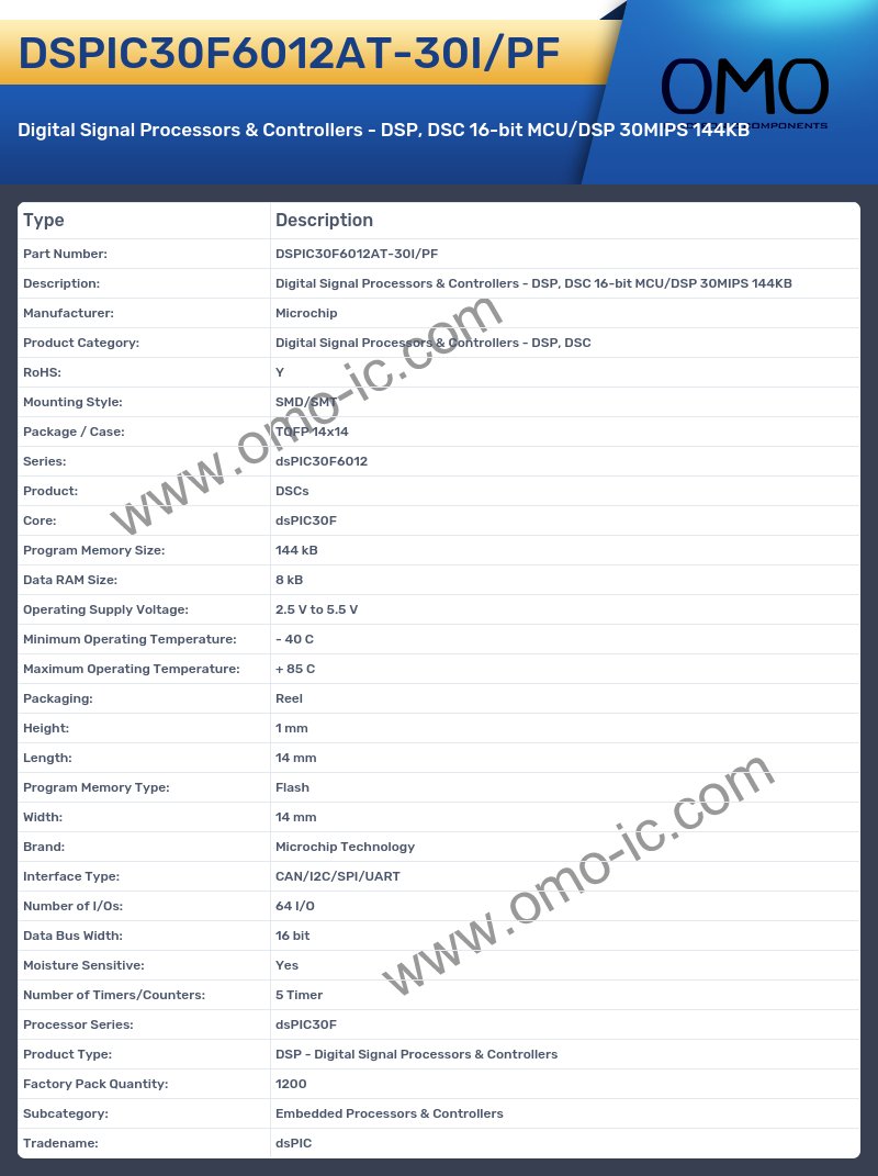 DSPIC30F6012AT-30I/PF