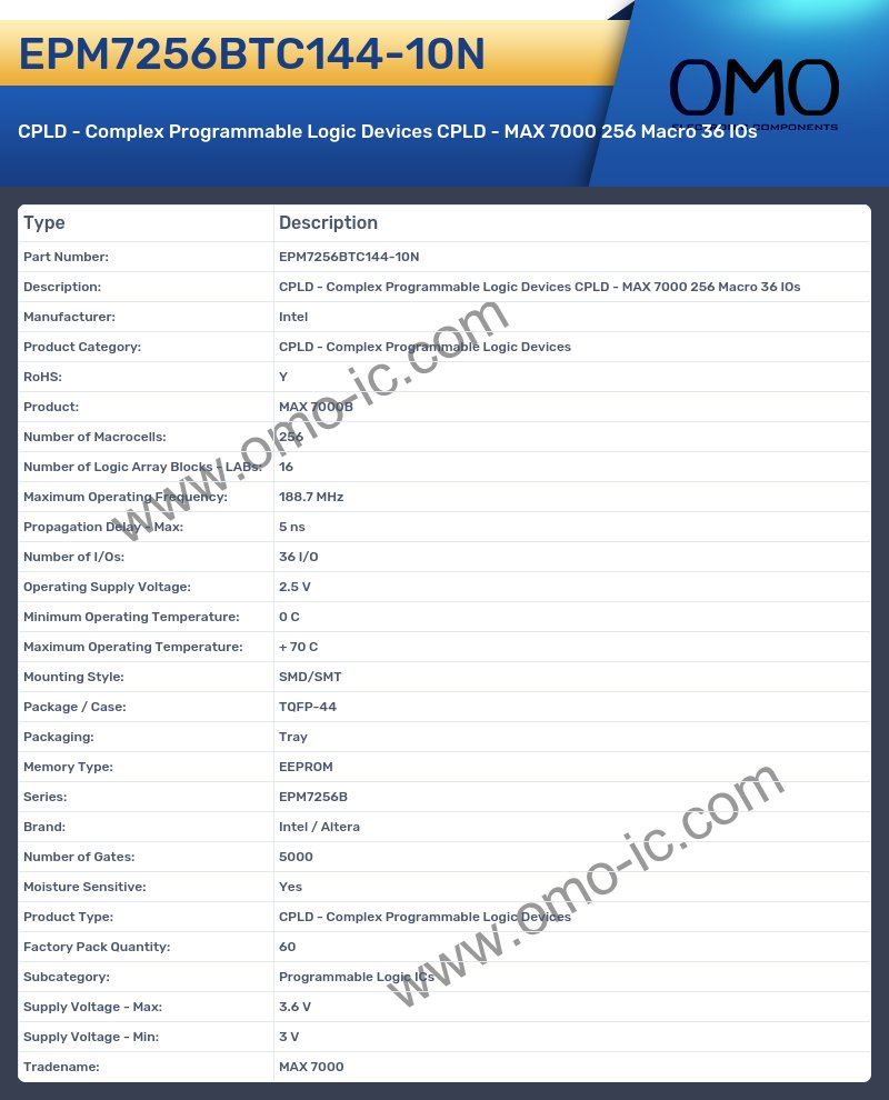 EPM7256BTC144-10N