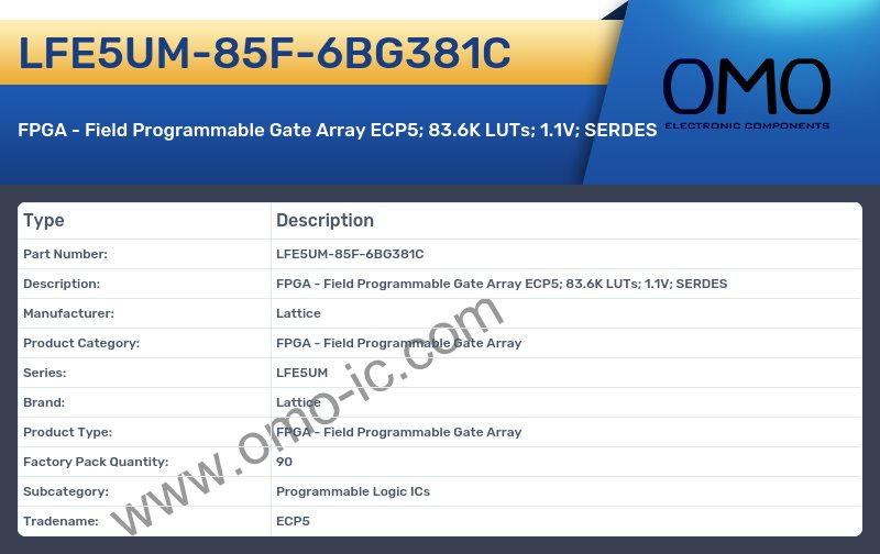 LFE5UM-85F-6BG381C