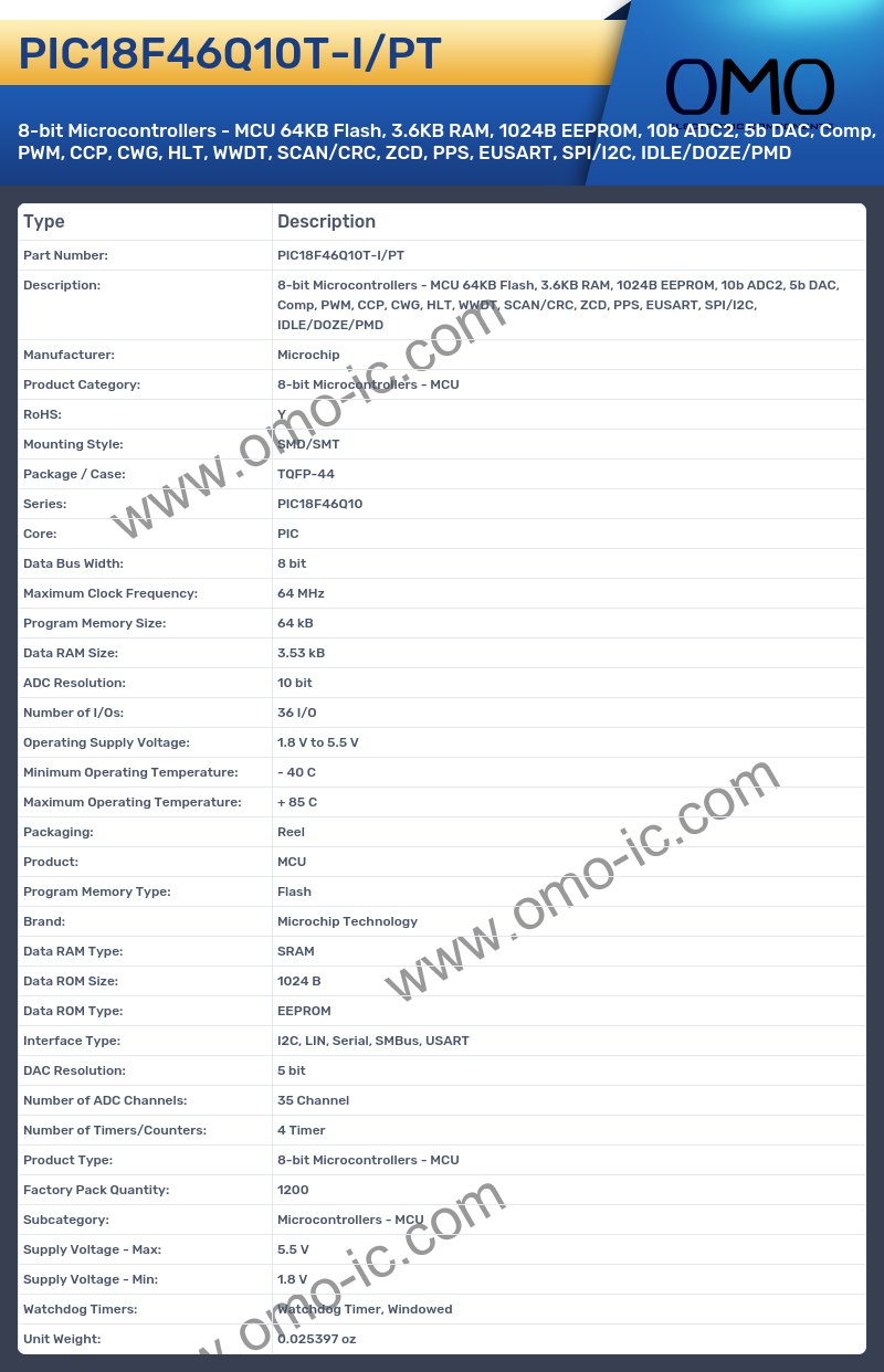 PIC18F46Q10T-I/PT
