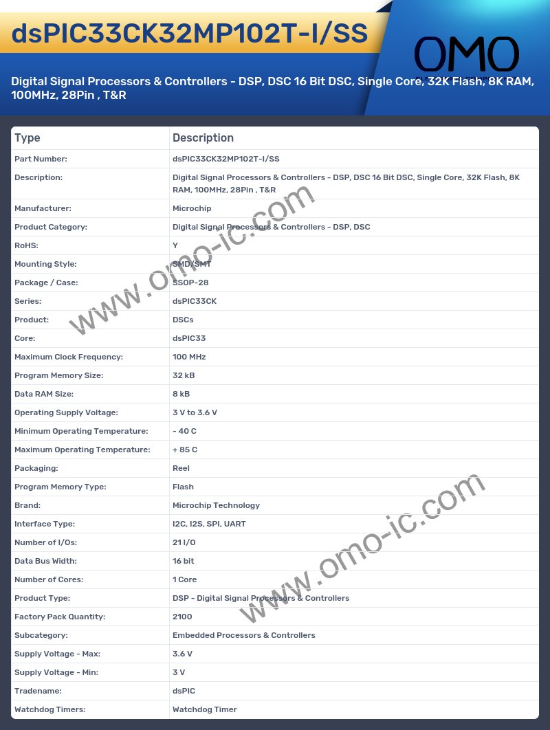 dsPIC33CK32MP102T-I/SS