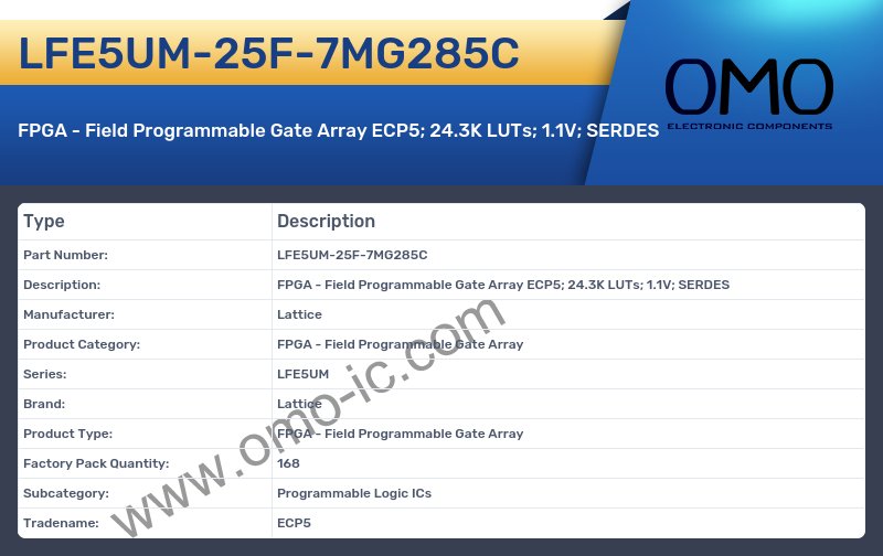 LFE5UM-25F-7MG285C