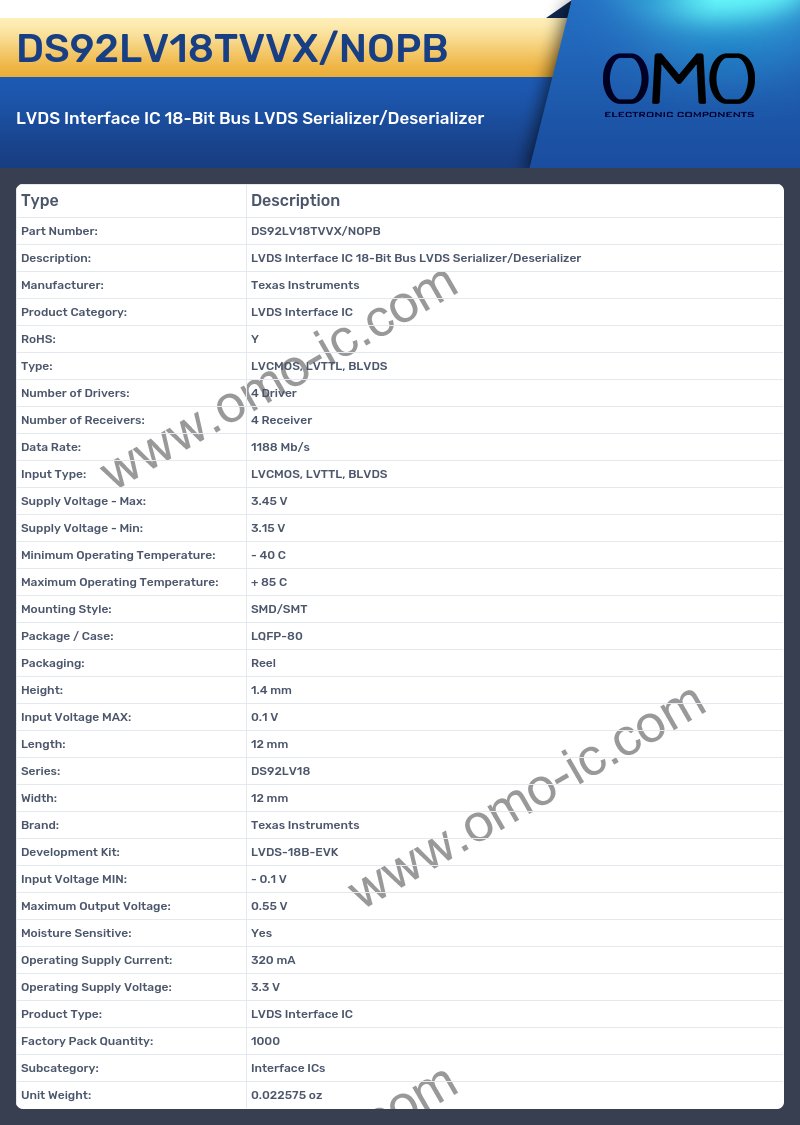 DS92LV18TVVX/NOPB