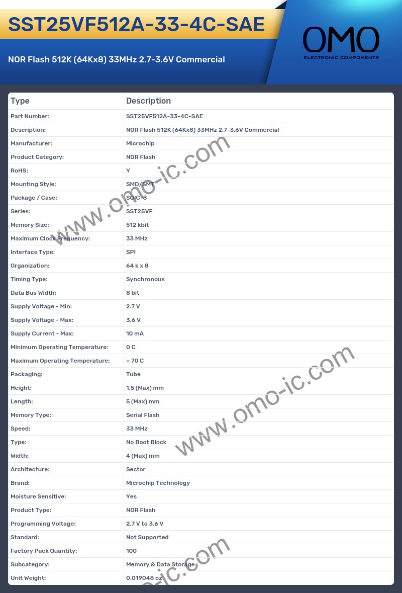 SST25VF512A-33-4C-SAE