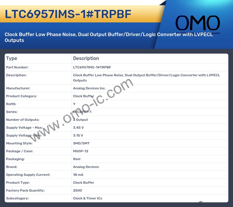 LTC6957IMS-1#TRPBF