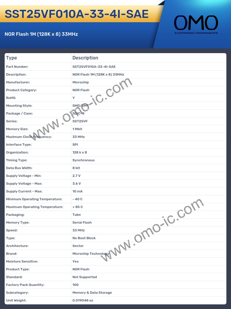 SST25VF010A-33-4I-SAE