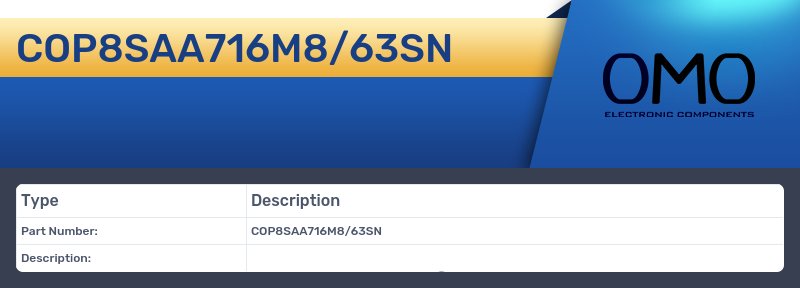 COP8SAA716M8/63SN