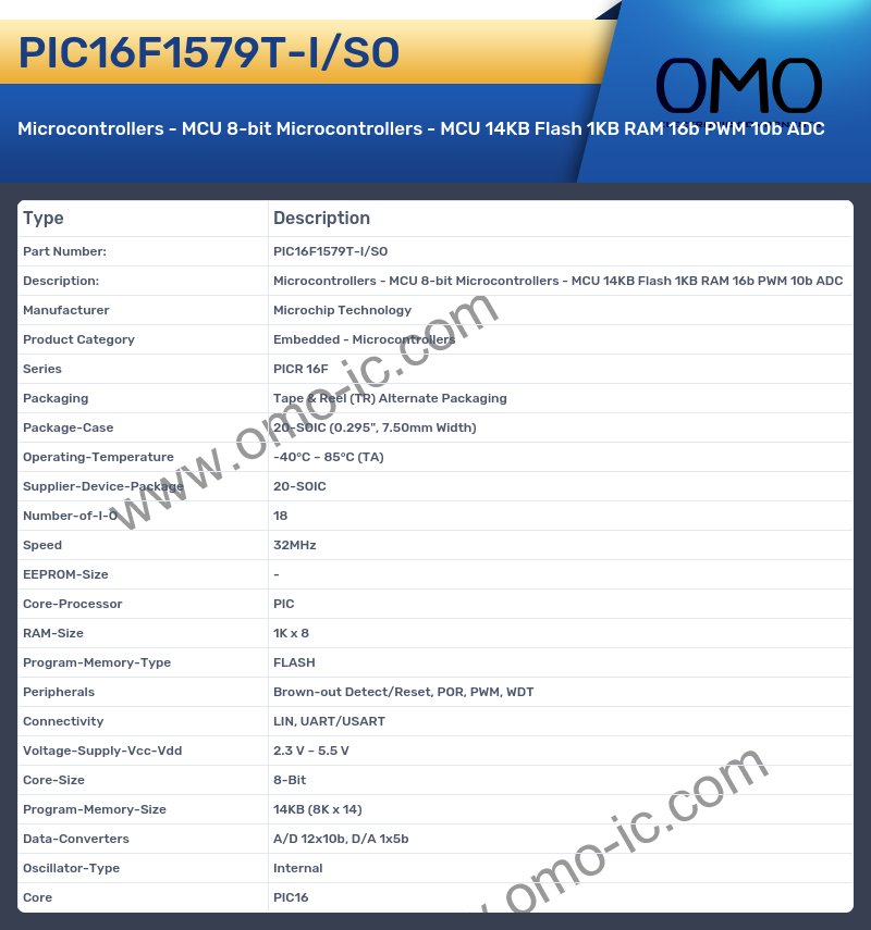 PIC16F1579T-I/SO