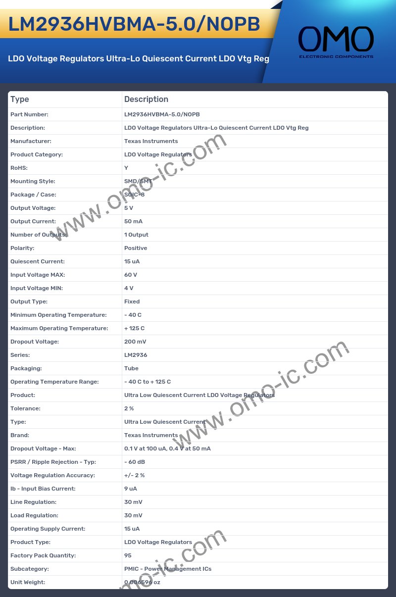 LM2936HVBMA-5.0/NOPB