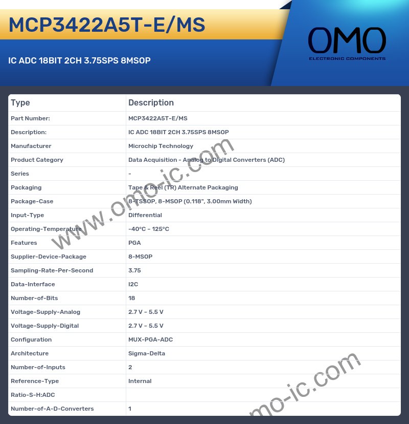 MCP3422A5T-E/MS