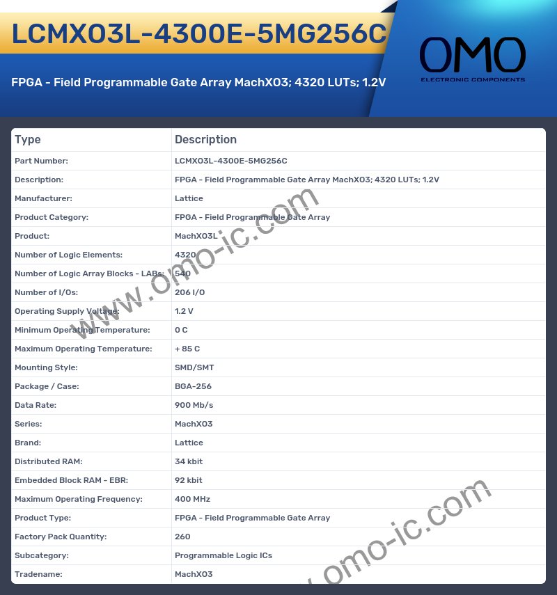 LCMXO3L-4300E-5MG256C