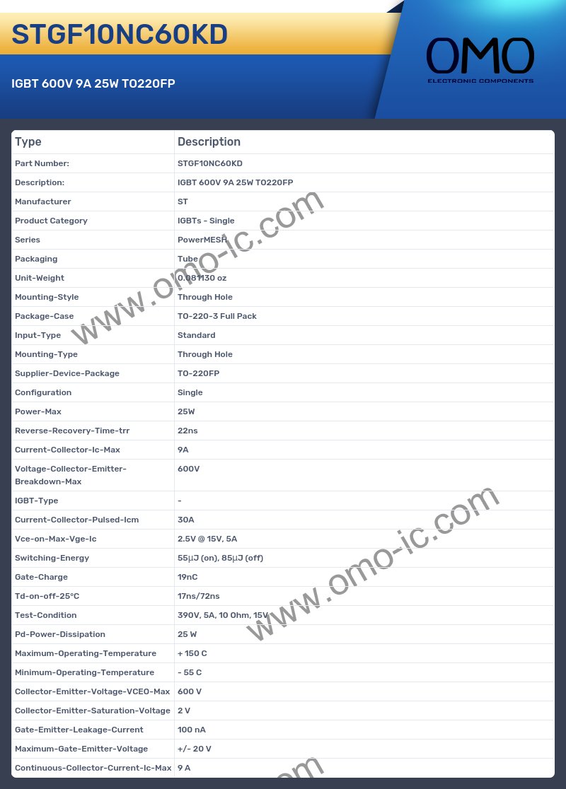 STGF10NC60KD