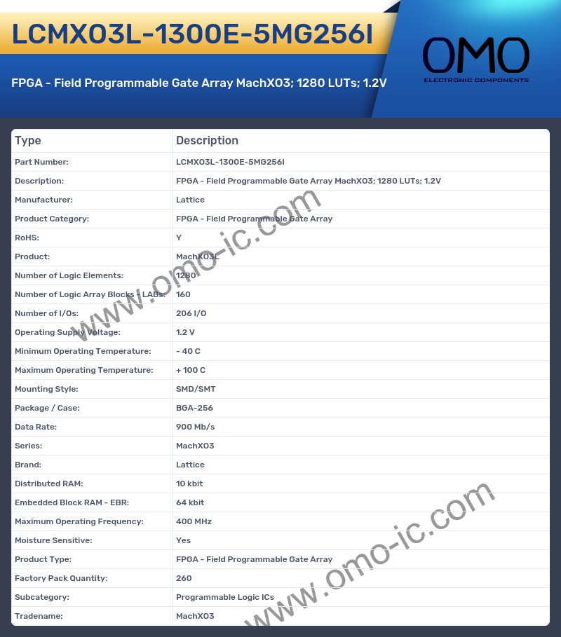 LCMXO3L-1300E-5MG256I