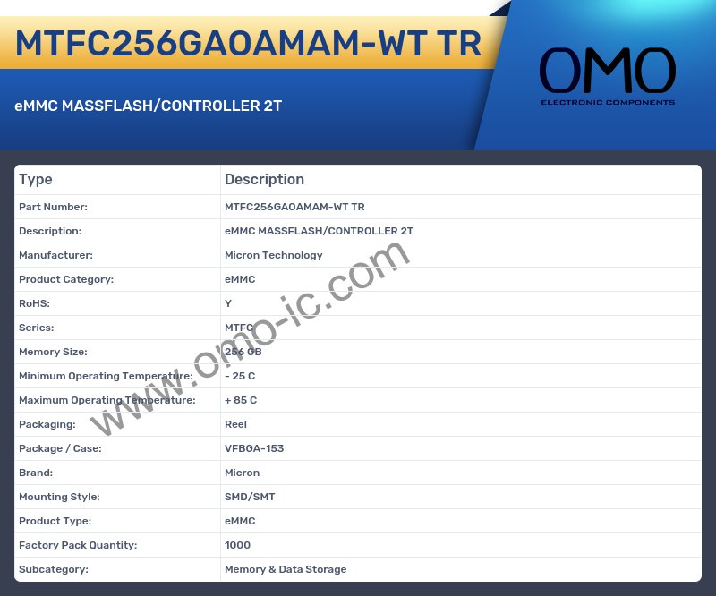 MTFC256GAOAMAM-WT TR