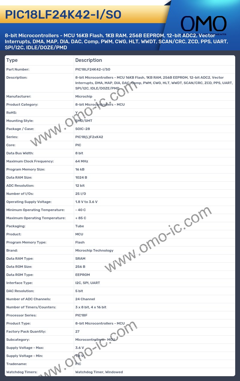 PIC18LF24K42-I/SO