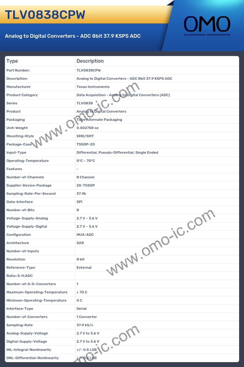 TLV0838CPW