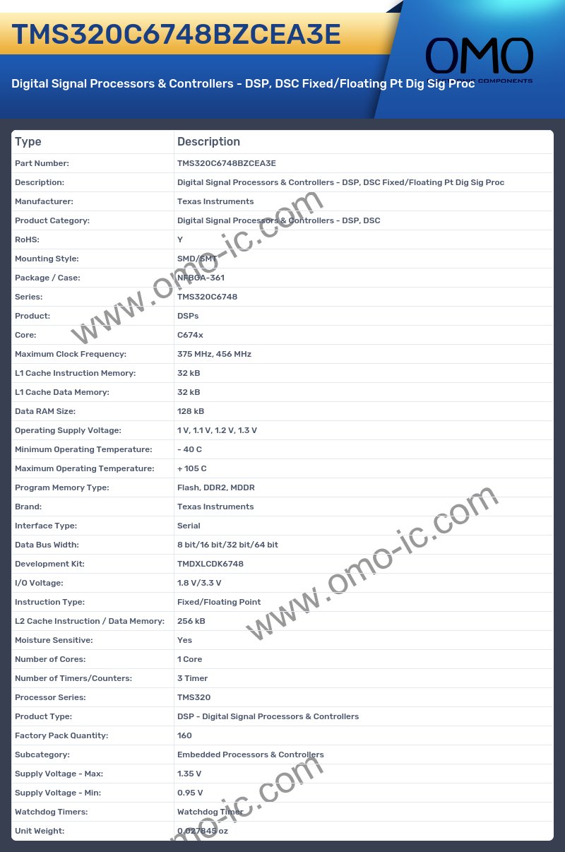 TMS320C6748BZCEA3E