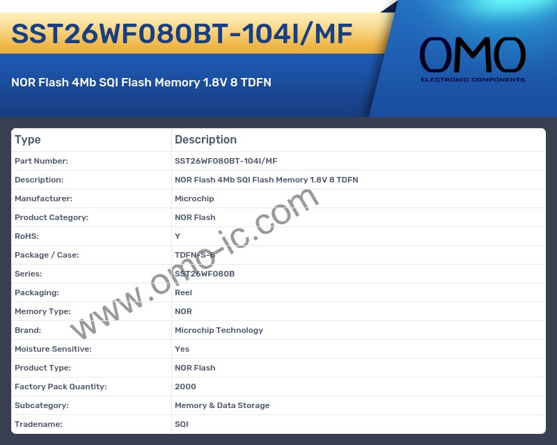 SST26WF080BT-104I/MF