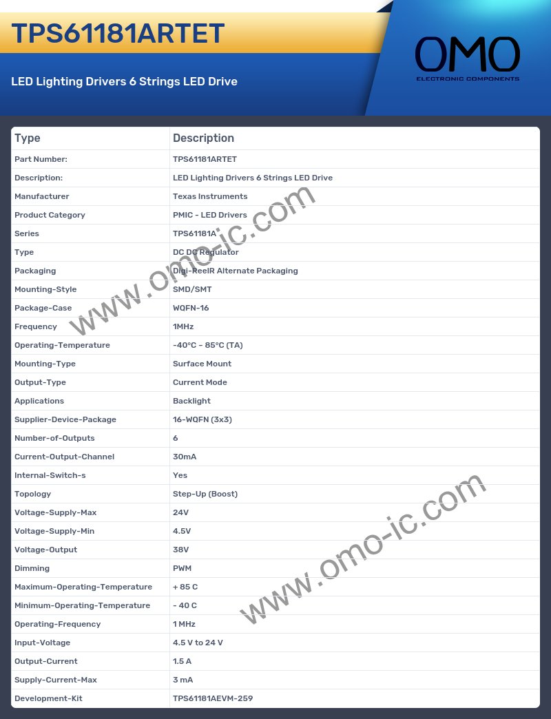TPS61181ARTET