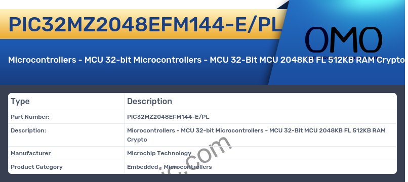 PIC32MZ2048EFM144-E/PL