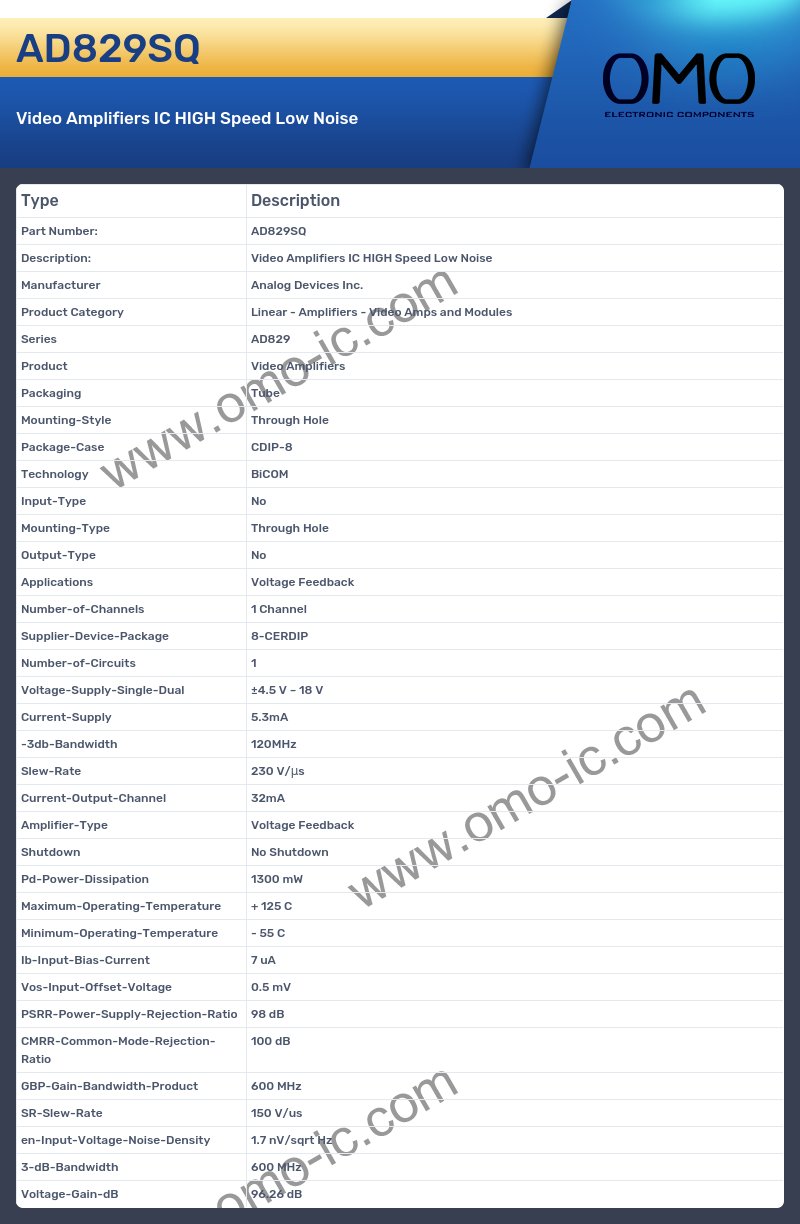 AD829SQ
