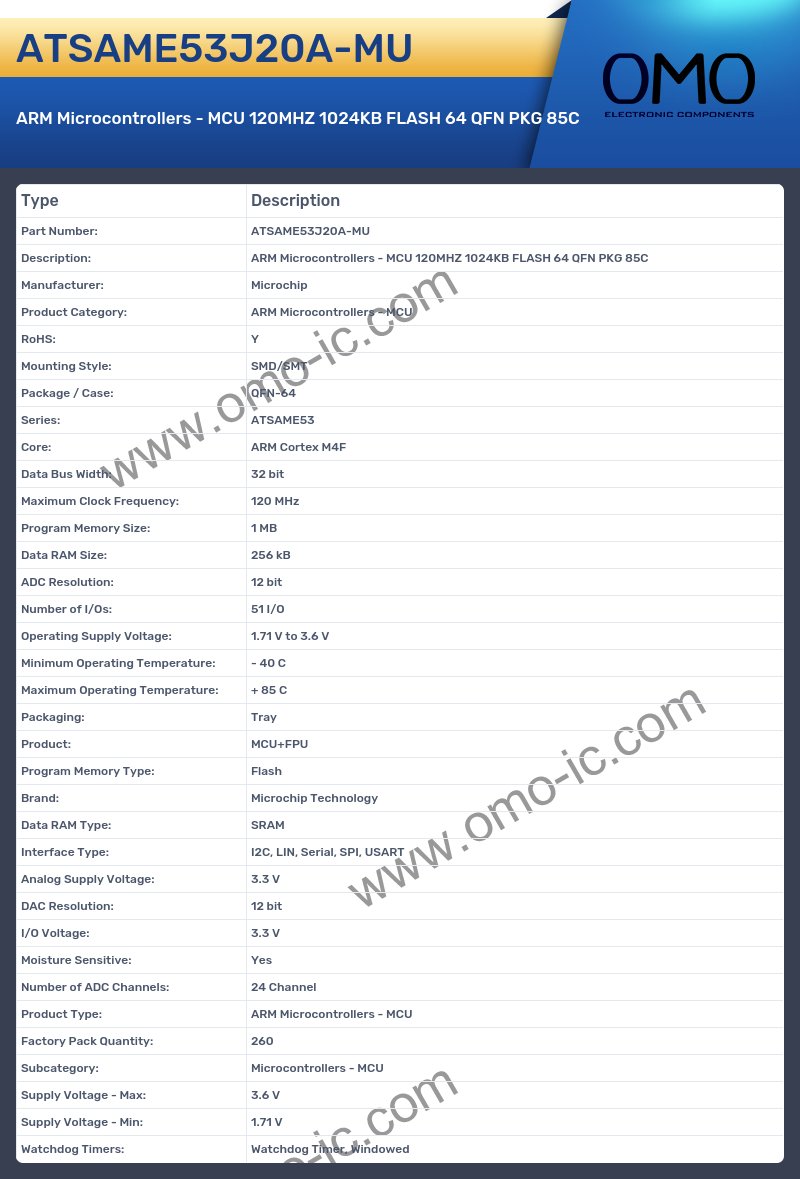 ATSAME53J20A-MU