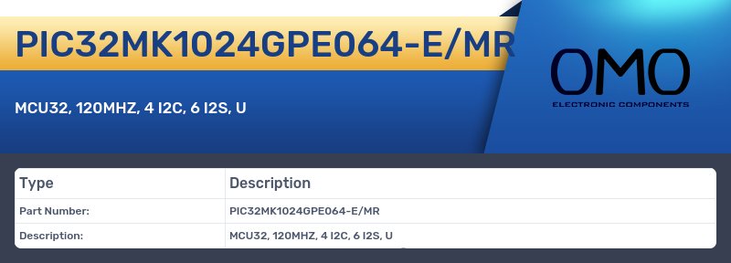 PIC32MK1024GPE064-E/MR