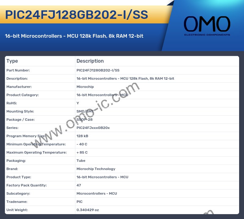 PIC24FJ128GB202-I/SS