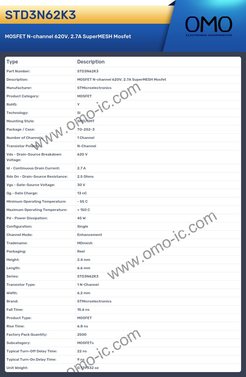 STD3N62K3