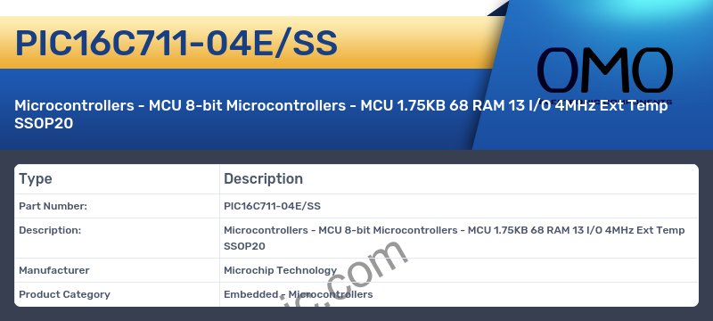PIC16C711-04E/SS