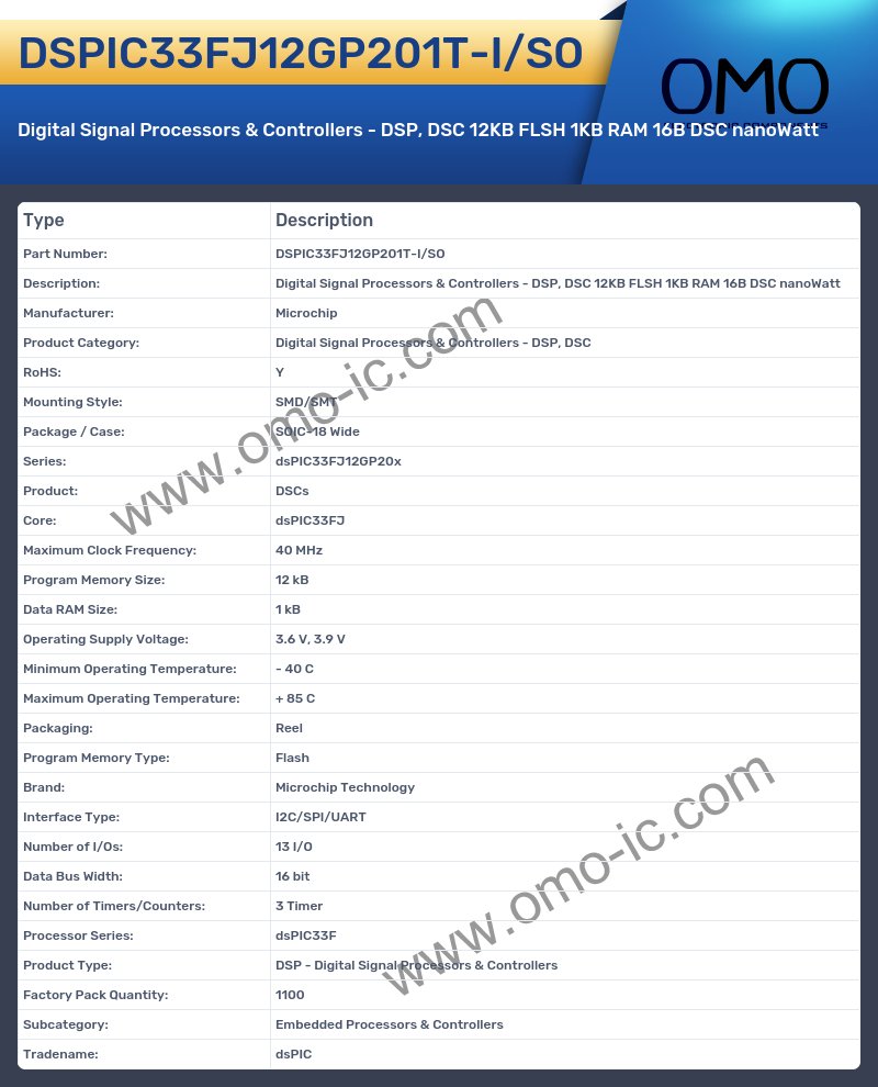 DSPIC33FJ12GP201T-I/SO