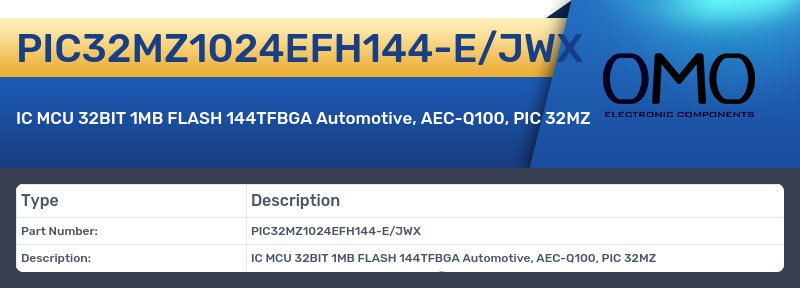 PIC32MZ1024EFH144-E/JWX