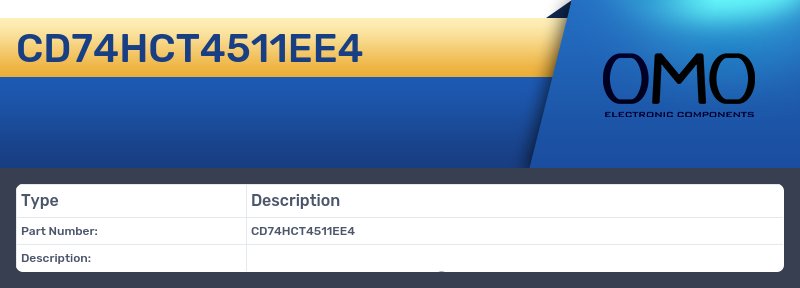 CD74HCT4511EE4