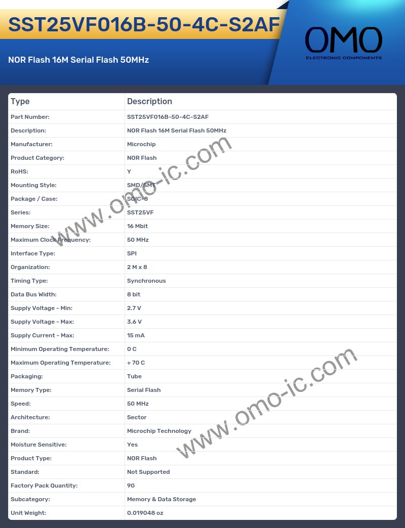 SST25VF016B-50-4C-S2AF