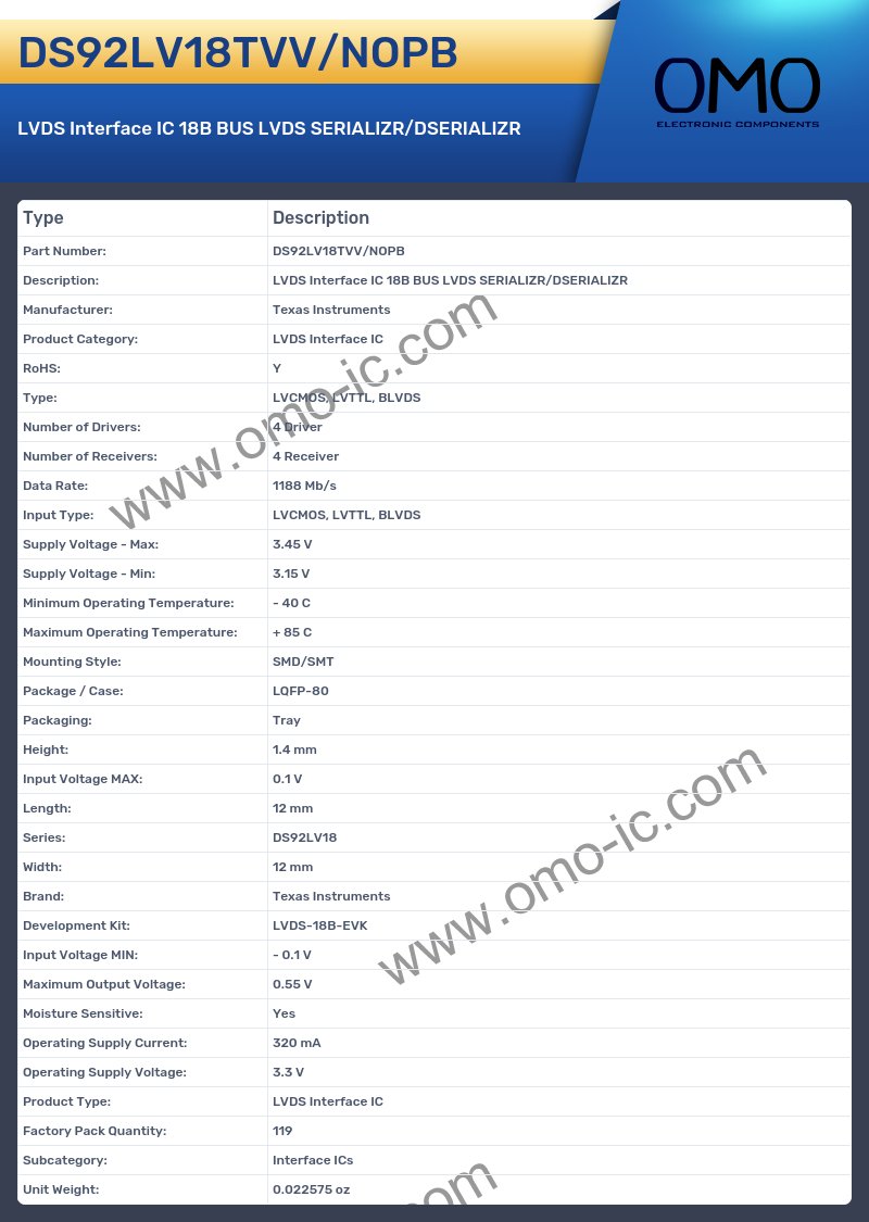 DS92LV18TVV/NOPB