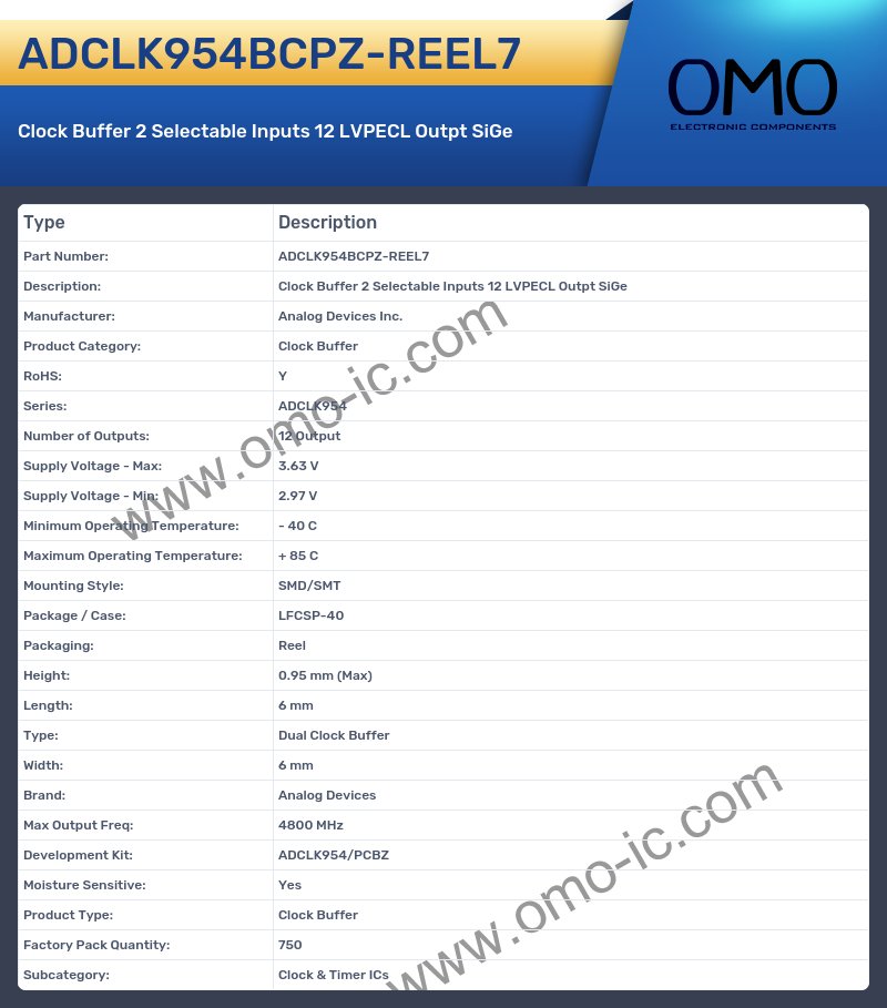 ADCLK954BCPZ-REEL7