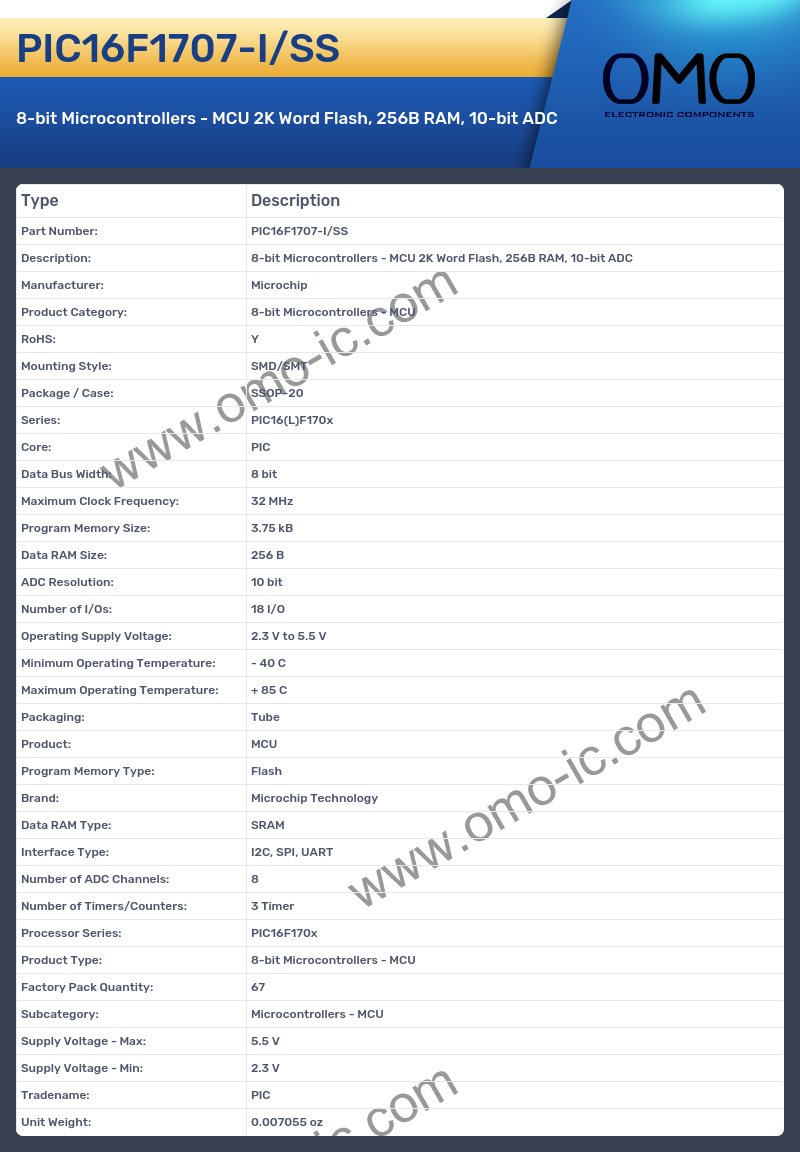 PIC16F1707-I/SS
