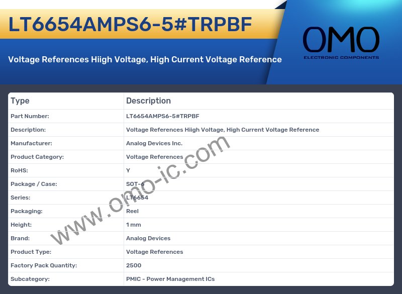 LT6654AMPS6-5#TRPBF