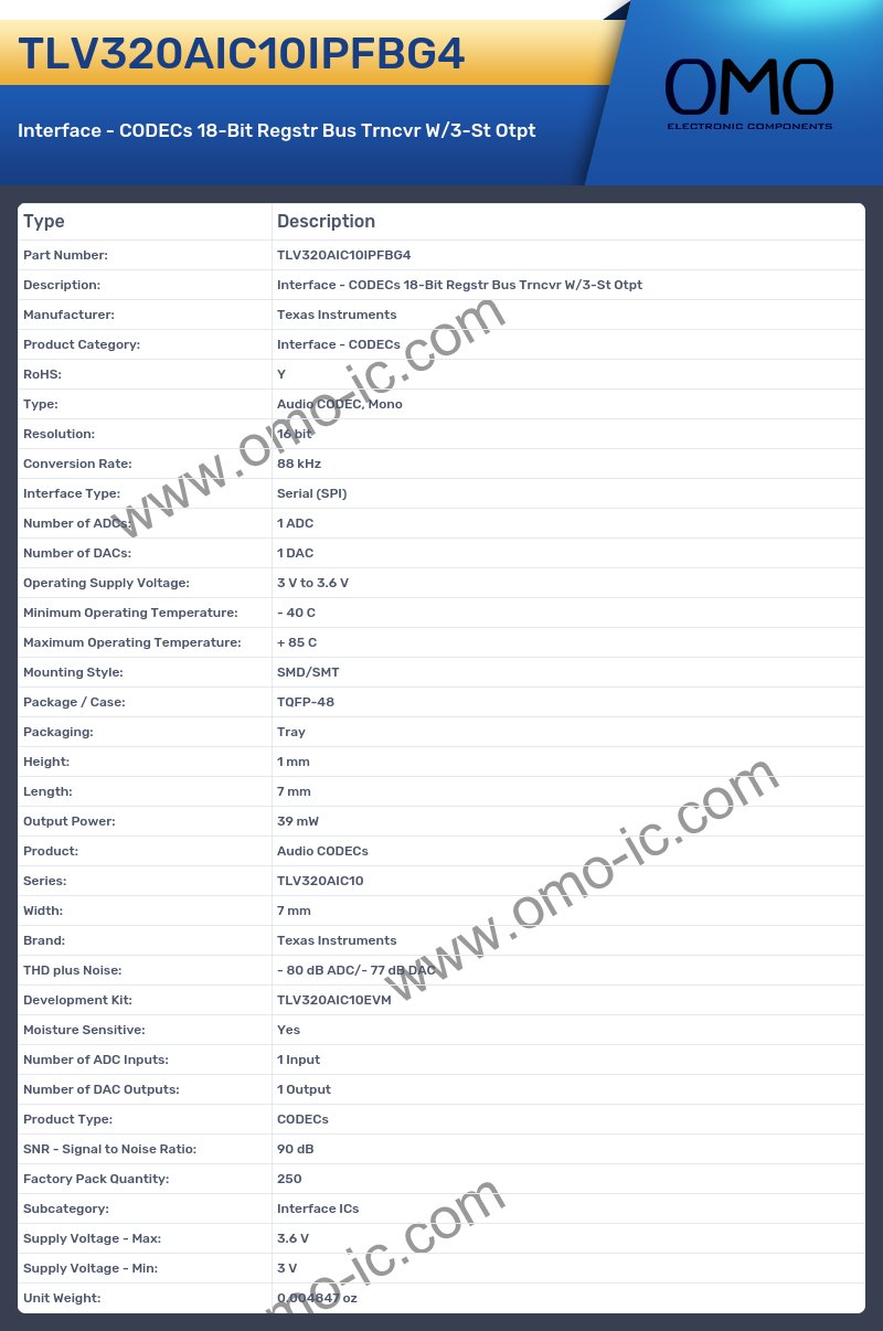 TLV320AIC10IPFBG4