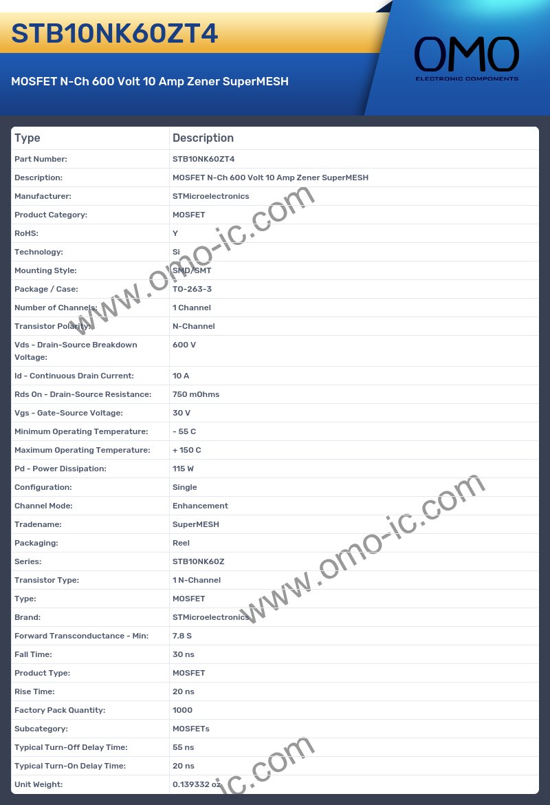 STB10NK60ZT4