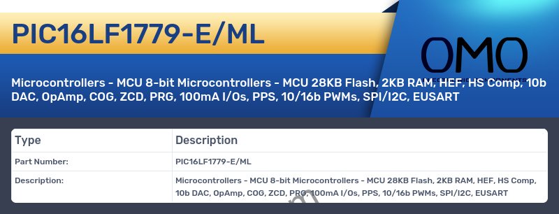 PIC16LF1779-E/ML