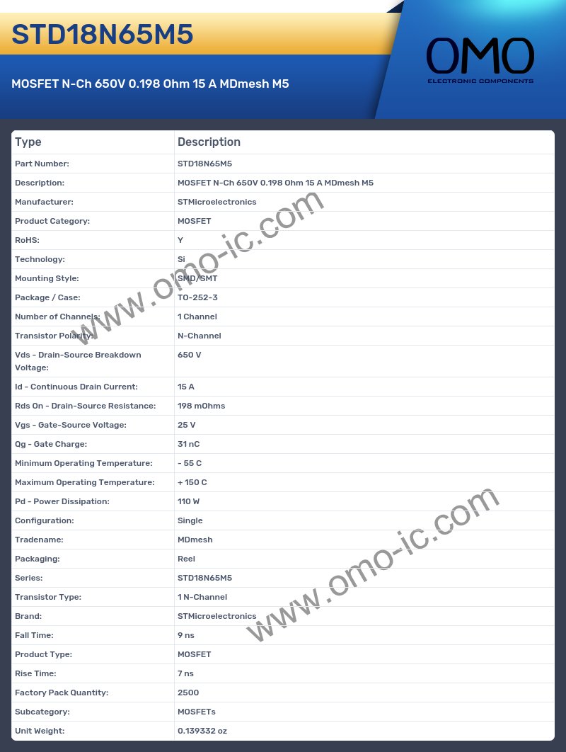 STD18N65M5