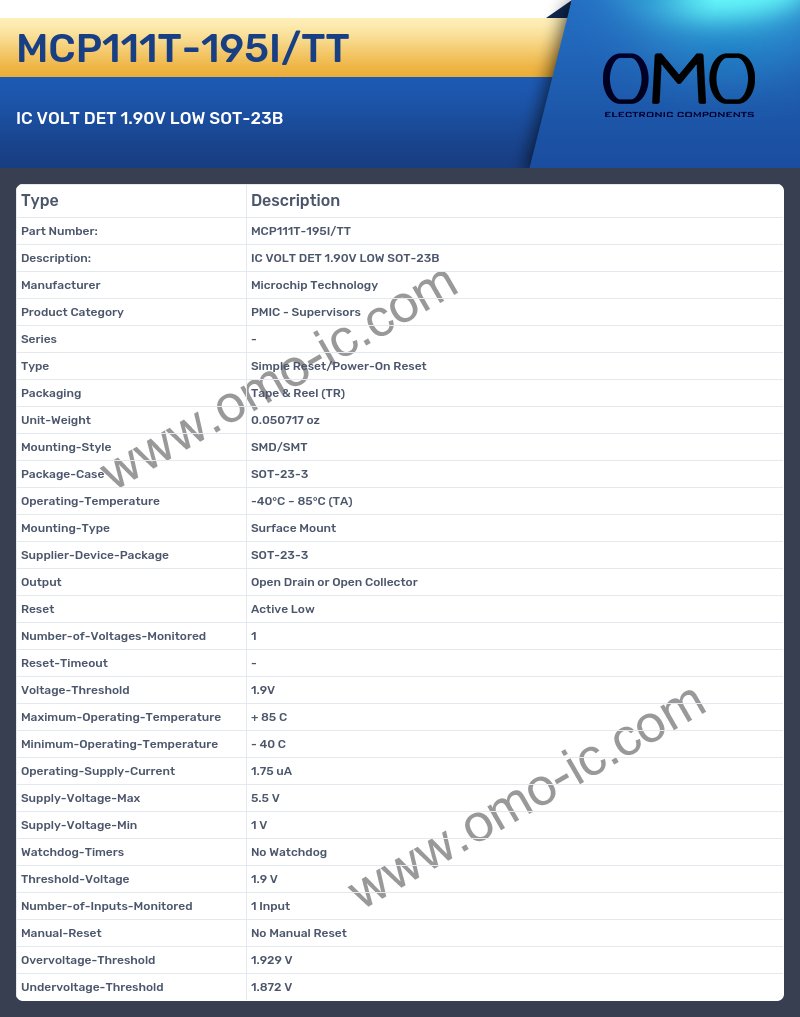 MCP111T-195I/TT
