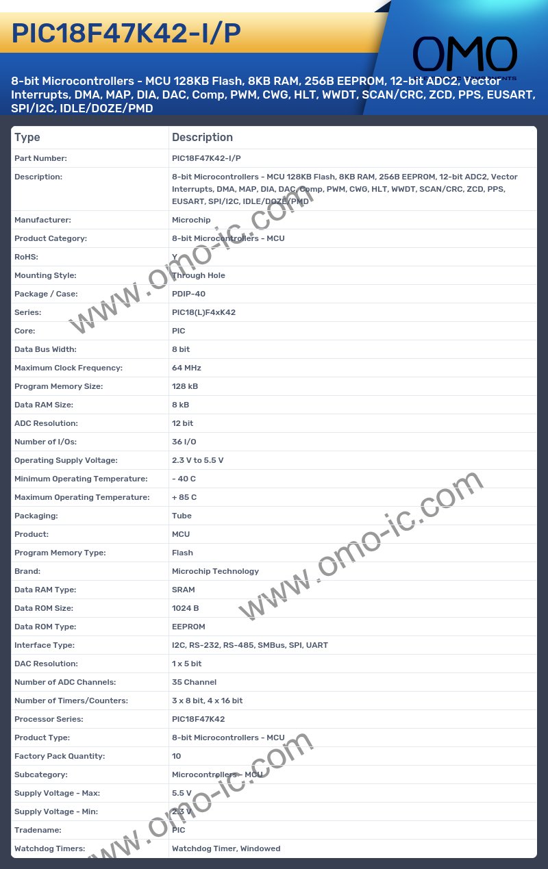 PIC18F47K42-I/P