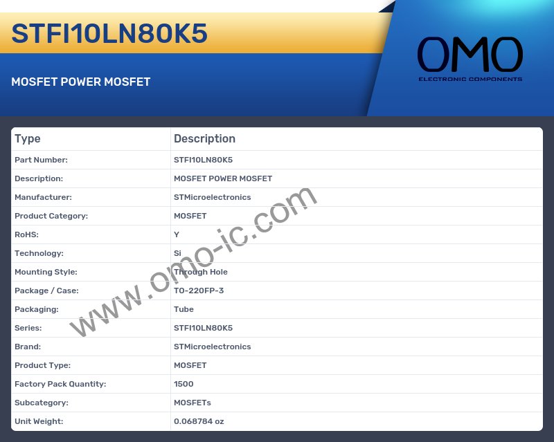 STFI10LN80K5