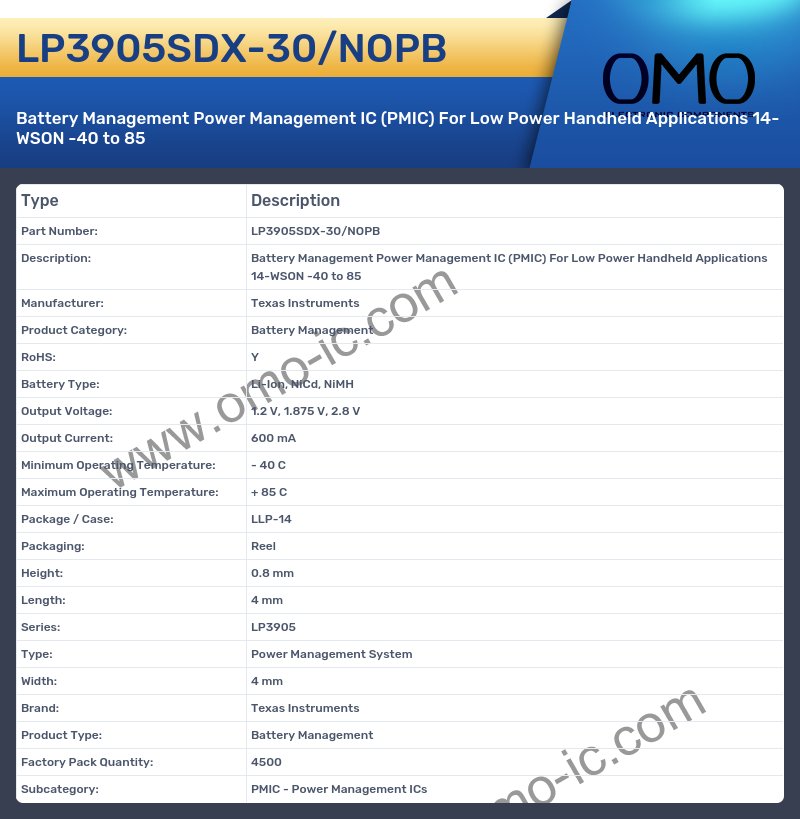 LP3905SDX-30/NOPB