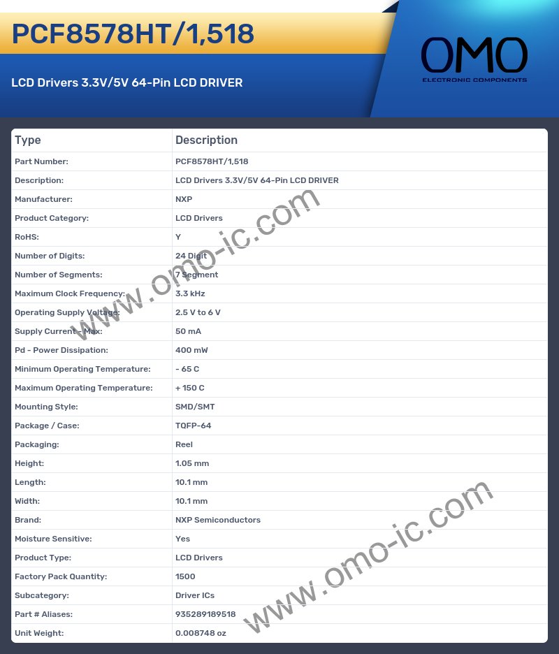 PCF8578HT/1,518