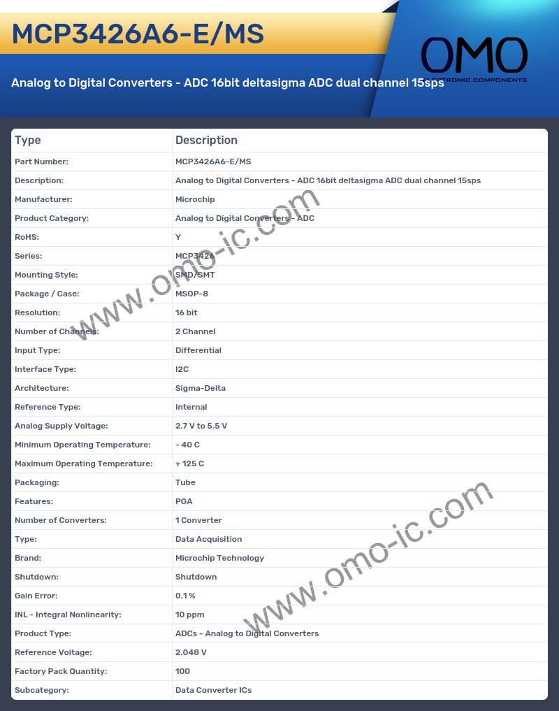 MCP3426A6-E/MS