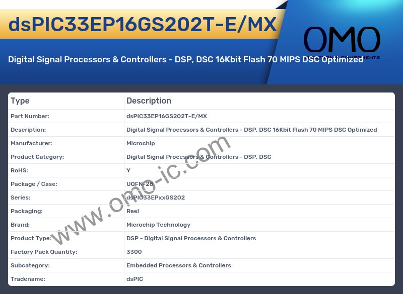 dsPIC33EP16GS202T-E/MX